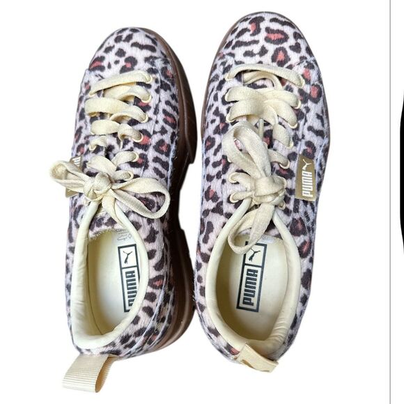 Puma Mayze Leopard Print Sneaker Shoe Platform Sneakers Size 7 - Picture 9 of 10